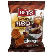 Herr's Honey BBQ Potato Chips 1 Oz (Pack of 7)
