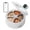 White, variant on Smart Wet Food Feeder with Camera, Invengo Dual Semiconductor Cooling & Heating with 5 Stainless Steel Trays, Dual-band Wi-Fi APP Control, 5 Fresh Meals Pet Food Dispenser, Black