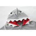 thumbnail image 4 of CM-Kid Boys Hoodies Shark Cotton Long Sleeve Casual Clothes Zip-Up Sweatshirt for Boys Gray 6T, 4 of 7