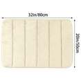 thumbnail image 6 of Unique Bargains Non Slip Bathroom Rug Soft Bathroom Mat Quick Dry Anti Skid Bath Rugs Khaki 20"x32", 6 of 7