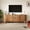 Walnut, variant on Garvee 63" Fluted TV Stand for TVs Up to 70 Inch, Modern Entertainment Center with Power Outlet, 2 Drawers, Side Cabinets with Adjustable Shelves, Curved Media Console Table for Living Room, Walnut