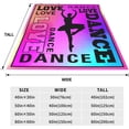 thumbnail image 2 of LHSHID Love Dance Blanket Fleece Throw Home Decor Soft Cozy Blanket Bed Couch Sofa for Girls Boys Teens 30"x40", 2 of 7