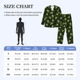 thumbnail image 3 of Wukai Skulls And Cobwebs Men's Long-Sleeve Pajama Set - Comfortable Sleepwear with Button-Down Shirt and Pants-Medium, 3 of 6