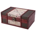 thumbnail image 4 of Vintage Wooden Jewelry Storage Box Handmade Wooden Decorative Book Box(Stamp), 4 of 9