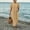 *Khaki, variant on ClodeEU Women's Crew Neck Short Sleeve Maxi Dress with Pockets,Casual Loose Summer Vacation Dress Army Green,Women's Plus L