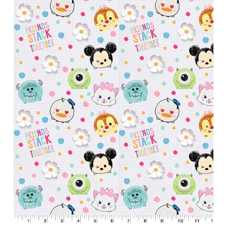 UPC: 0887816366168 | Disney Tsum Tsum Friends Stack Together Cotton Fabric