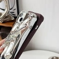 thumbnail image 5 of Water Ripple Pattern Wave Compatible with iPhone Case (Wine Red,iPhone 14), 5 of 12