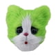 thumbnail image 4 of Máscara de gato linda, divertida máscara de látex para adultos, máscara de cabeza completa para Halloween, disfraz, Verde, 4 of 9