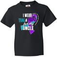 thumbnail image 3 of Inktastic Suicide Prevention I Wear Teal and Purple For My Uncle Youth T-Shirt, 3 of 5