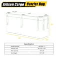 thumbnail image 7 of ARKSEN Folding Cargo Vehicle Carrier Hitch Bag for 19" Baskets, Rear Mounted Waterproof Soft Shell Luggage Storage for Car, Truck, SUV, RV or Trailer, 7 of 7