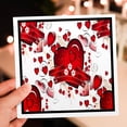 thumbnail image 7 of 3drose, Valentine Red Hearts, 6 Greeting Cards with Envelopes, 7 of 7