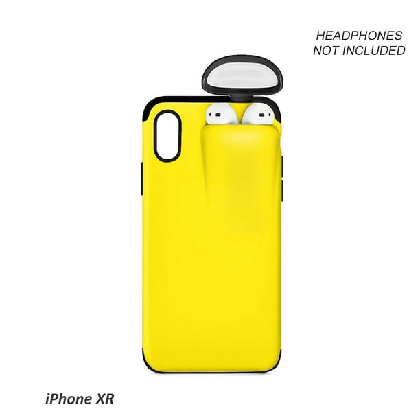 Reemplazo de la caja del soporte del auricular de la cubierta protectora de los auriculares inalámbricos del teléfono para el iPhone XR Monstrate EL4374-06B