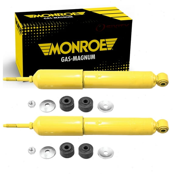 2 pc Front Shock Absorbers compatible with Chevrolet Silverado 2500 HD 2001-2010