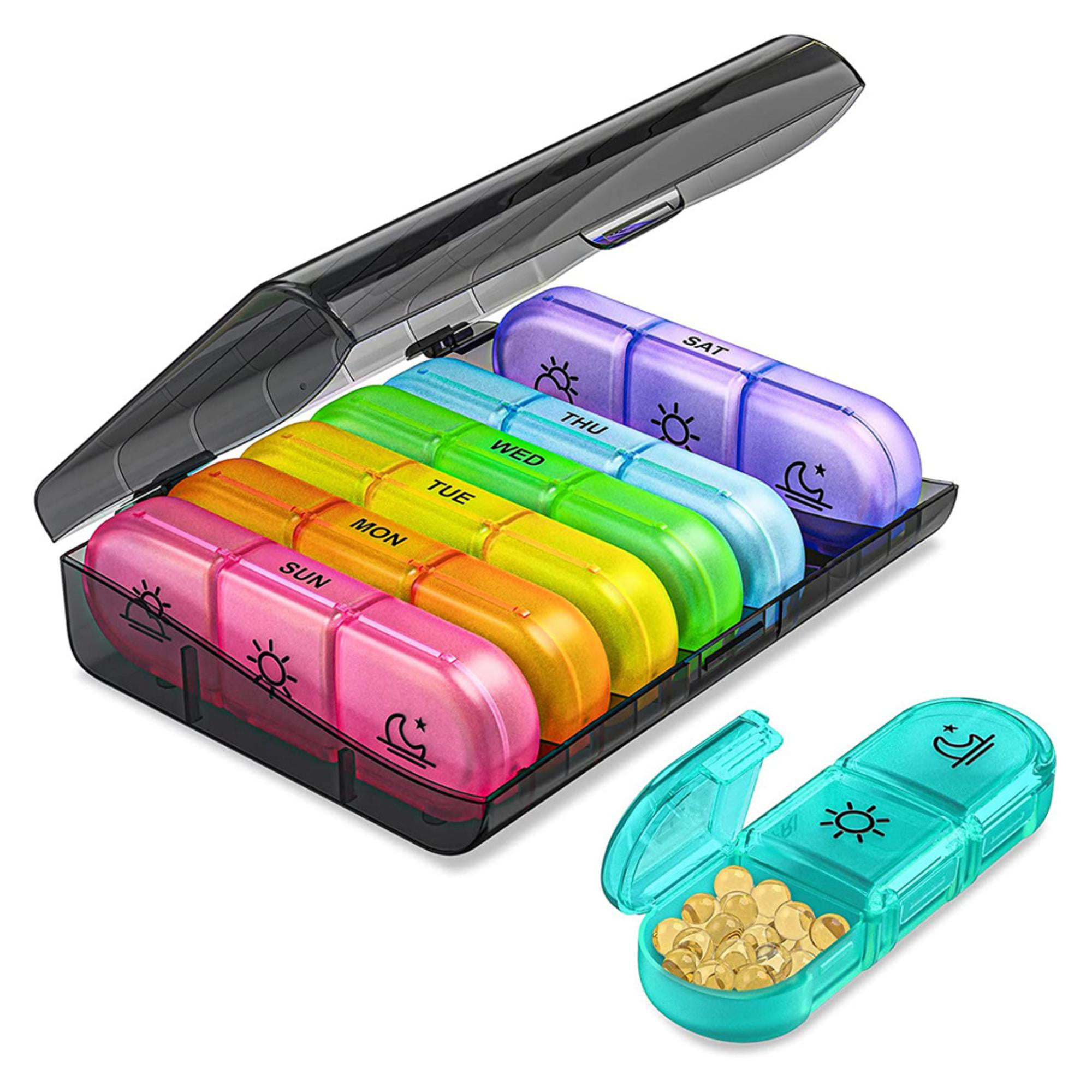 Wholesale Cheap Waterproof Everyday 4 Compartment Pill Box Travel Portable Small  Pill Case - China Pill Box, 7 Day Pill Organizer