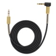 thumbnail image 1 of Conector macho recto de 3,5 mm de alta calidad de 1 m a cable auxiliar de audio con conector macho en ángulo de 3,5 mm (negro), 1 of 9