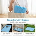 thumbnail image 7 of Dog Cooling Mat, 2026 New Dog Cooling Mat Pad Self-Cooling Pad for Dogs & Cats, Portable Washable Pet Gel Cooling Mat for Summer Outdoor Indoor Home Kennel Crate Cars Use ,Blue,Large, 7 of 7