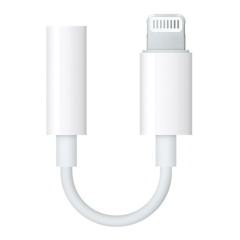Apple Lightning to 3.5 mm Headphone Jack Adapter, White