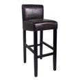thumbnail image 1 of Brooklyn Contemporary Wood/Faux Leather Barstool - Brown, 1 of 2