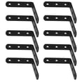 thumbnail image 2 of 10pcs Angle Brackets Shelf Brackets Angle Iron Brackets Heavy Duty L Brackets for Shelves, 2 of 5
