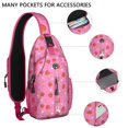 thumbnail image 4 of Sac à Bandoulière Fraise Douce, Imprimé Baies Rouges, Sac à Dos Croisé avec Design de Fruits Frais et Fleurs pour les Amateurs de Fraises et de Baies, 4 of 6