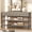 grey, variant on Huisuilinss Console Table,3 Tier Entryway Table With 3 Storage Drawers,Industrial Metal Sofa Table,Behind Couch Table,Side Table,Hallway Table For Entry Way Living Room Kitchen Foyer