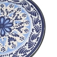 thumbnail image 6 of Elevate Outdoor Patio Round Side Table, Ceramic Tile, Iron, Black + Blue, 6 of 9