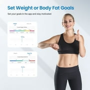 RENPHO USB Rechargeable Digital Smart Scales for Body Weight with App, 400 lbs