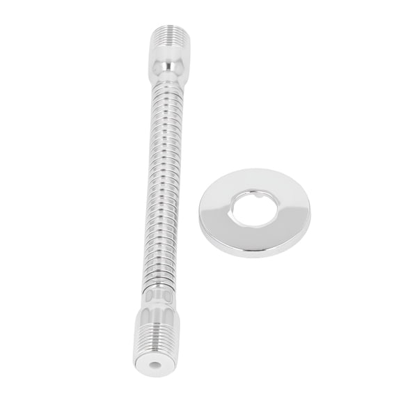 HIBIBUD Adjustable Stainless Steel Shower Head Extension Arm – Rotating,Extending Spout,Flange for All Shower Heads,shower head extender