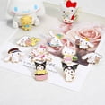 thumbnail image 2 of Venta al por mayor de alfileres de dibujos animados de metal lindo Hola insignia chica japonesa corazón Kitty broche pin insignia mochila ropa pin, 2 of 4