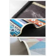 thumbnail image 4 of LaModaHome Area Rug Non-Slip - Brown Knitting Soft Machine Washable Bedroom Rugs Indoor Outdoor Bathroom Mat Kids Child Stain Resistant Living Room Kitchen Carpet 2.7 x 6.6 ft, 4 of 5
