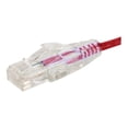 thumbnail image 2 of Monoprice SlimRun - Patch cable - RJ-45 (M) to RJ-45 (M) - 7 ft - UTP - CAT 6 - riser, snagless, stranded - red, 2 of 2