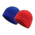 thumbnail image 1 of 2 gorros de invierno gruesos para mujer con orejas cubiertas, gorros de calavera, gorros para la cabeza Azul rojo, 1 of 9