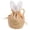 Khaki, variant on Easter Bunny Ear Velvet Candy Bags, Durable Drawstring Decor Pouches for Easter Party Favors, Wedding Shower Gifts, Reusable Soft Treat Bags, Flannel, Party Favors Handbag, 1Pc(Blue,3.9x3.9x6.7")
