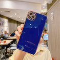 thumbnail image 1 of Luxury Gold Plated Electroplated Case for IPhone 11 12Pro Max 8 Plus XR XS  Silicone Lens Protection 13 Pro Max 14 Cover, 1 of 1