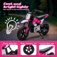 thumbnail image 3 of 24V Electric Dirt Bike for Kids 5-12, SHINPT Ride On Toys for Kids 5-12, Toddler Motorcycle with 200W Motor, Speeds 3.11-9.32MPH, Electric Toy Motorcycle with Rear Shock Absorber, LED Lamp, Music, 3 of 8