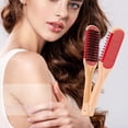 thumbnail image 1 of Cepillo para el cabello, peine, alisador, desenredador, forma para rojo Colcomx Peine de pelo de doble cara., 1 of 7