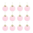 thumbnail image 1 of Ganfancp 12 Pcs Velvet Christmas Balls Flocked Christmas Tree Ball Ornaments Plastic Balls Xmas Decorative Hanging Ornaments Christmas Tree Decoration 2.4 Inch Ofertas Flash 1X Juego de Bolas de Navi, 1 of 2