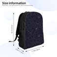 thumbnail image 4 of Haiem Copper-Gold Gloss Outline Peony Backpack - Stylish and Durable 15-inch Laptop Backpack with Waterproof Oxford Fabric, 4 of 8