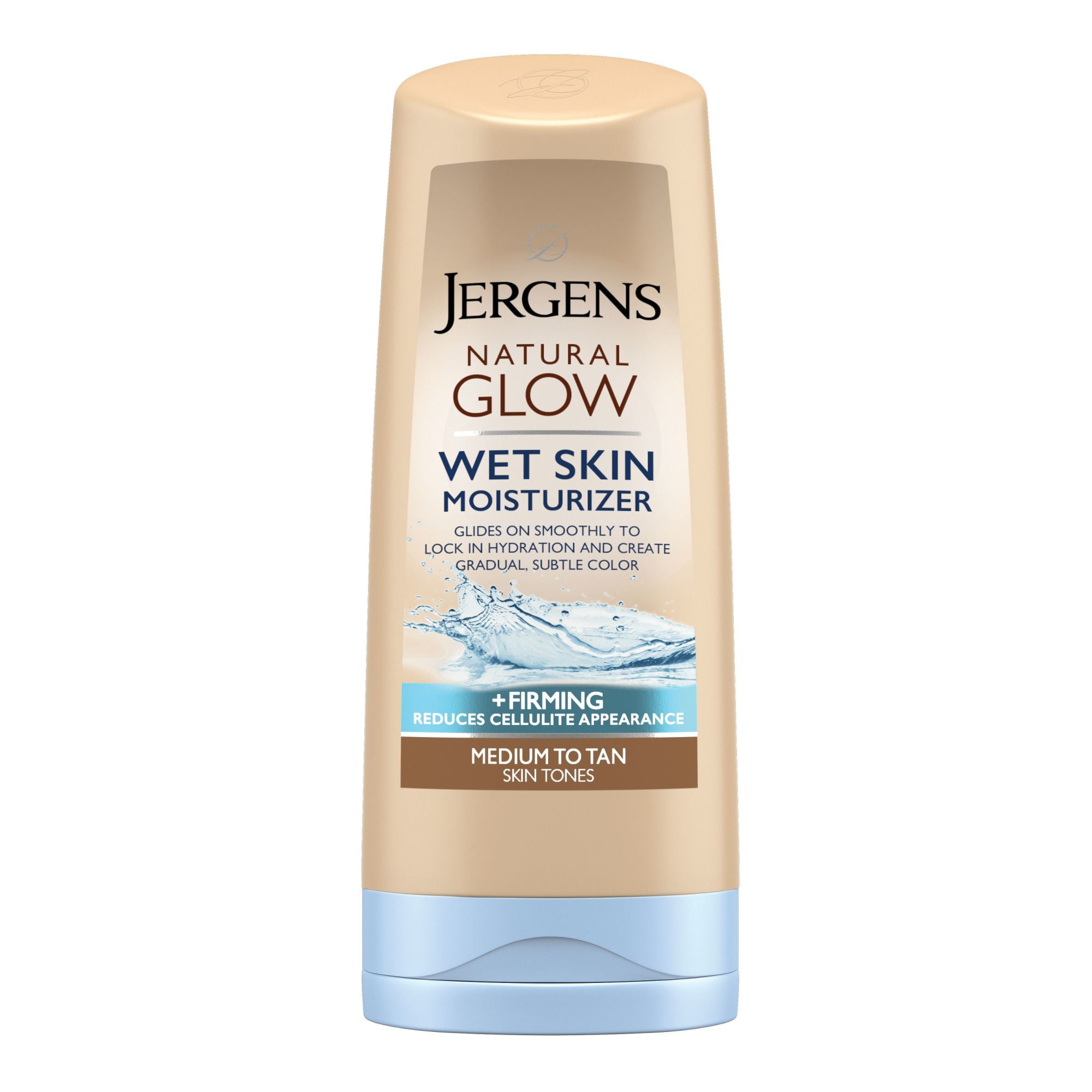 Jergens Natural Glow +FIRMING Sunless Tanning Wet Skin Body Lotion