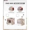 thumbnail image 2 of Caja de arena para gatos Qualasision grande cerrada con tapa y cuchara, 2 of 7