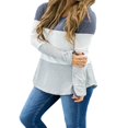 thumbnail image 2 of T-Shirt d'Allaitement à Rayures pour Femmes Enceintes à Manches Longues, Col Rond, 2 of 6