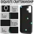 thumbnail image 2 of TECH CIRCLE For iPhone 17 Magnetic PU Leather Case with Detachable Wallet Back Cover, Shock-Absorbent Protective, Anti-Scratch, Card & Cash Slots, Wireless Charging Compatible,Black, 2 of 9