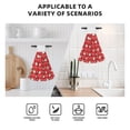thumbnail image 4 of Wukai Merry Christmas Santa Claus A Print Kitchen Towels Quick Dry Washcloths, Coral Velvet Dishtowels Multipurpose Reusable Cloths, Soft Tea Absorbent Cleaning Cloths, 4 of 7