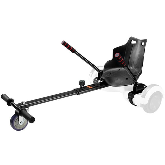 Hoverboard Go Kart Seat Attachment with Adjustable Frame, 220LBS Capacity, Compatible with 6.5-10 inch Hoverboards for Kids and Adults