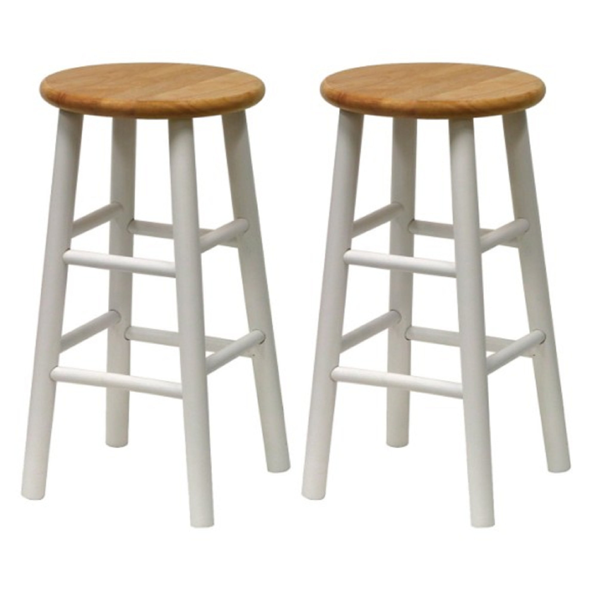 set of 2 beige and white counter stools – 2425”  walmart