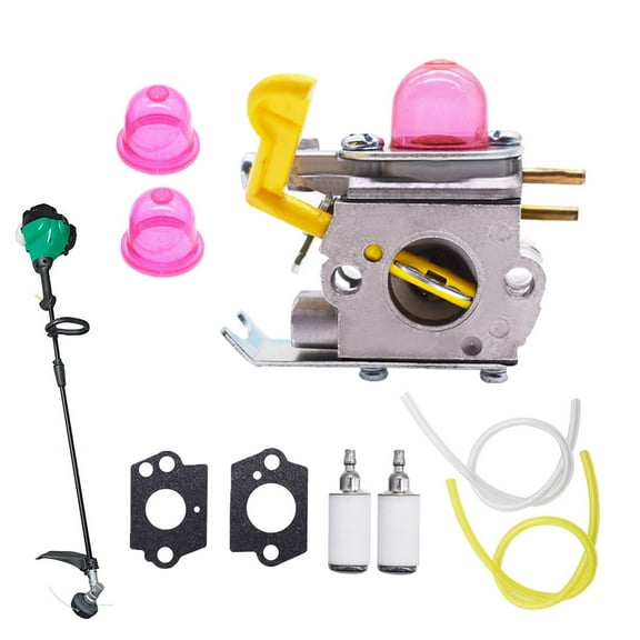 findmall Carburetor Carb Trimmer Kit Fit for Poulan Weed Eater Featherlite SST25 FL20 FL23 FL26 FX26S MX550 Zama C1U-W18 Craftsman Trimmer 530-071822