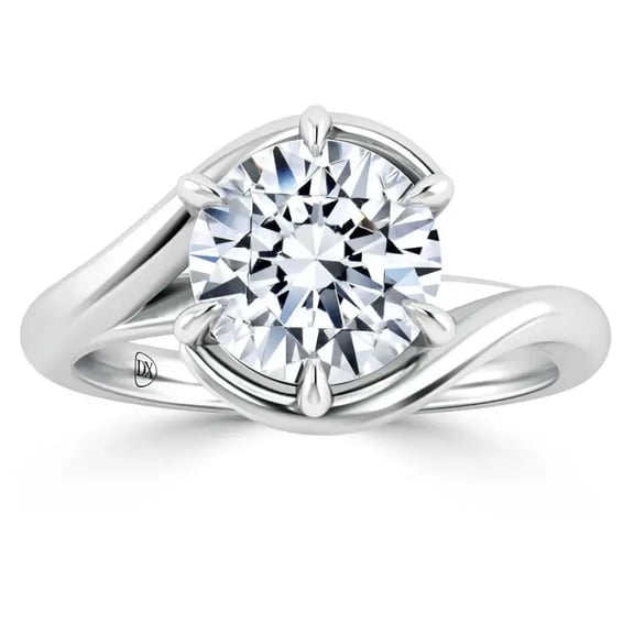 2 Carat IGI Certified Round Shape Lab Grown Diamond Engagement Ring | 14K White Gold | Solitaire Lab Diamond Ring | FG - VS1- VS2