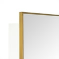 thumbnail image 3 of 16.5'' x 24'' Brushed gold Recessed and Surface Mount Bathroom Medicine Cabinet with Mirror Brushed gold Square Cornered Metal Framed Rounded Rectangle Medicine Cabinet Mirror, 3 of 10