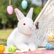 Lazada Stuffed Rabbit Pillow Girl Gifts Plush Bunny Toy Squishy Rabbit Toys Soft White 9.5