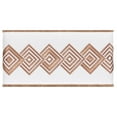 thumbnail image 2 of Authentic Hotel and Spa Turkish Cotton Diamonds Embroidered Latte Brown 2-piece Bath Towel Set, 2 of 2